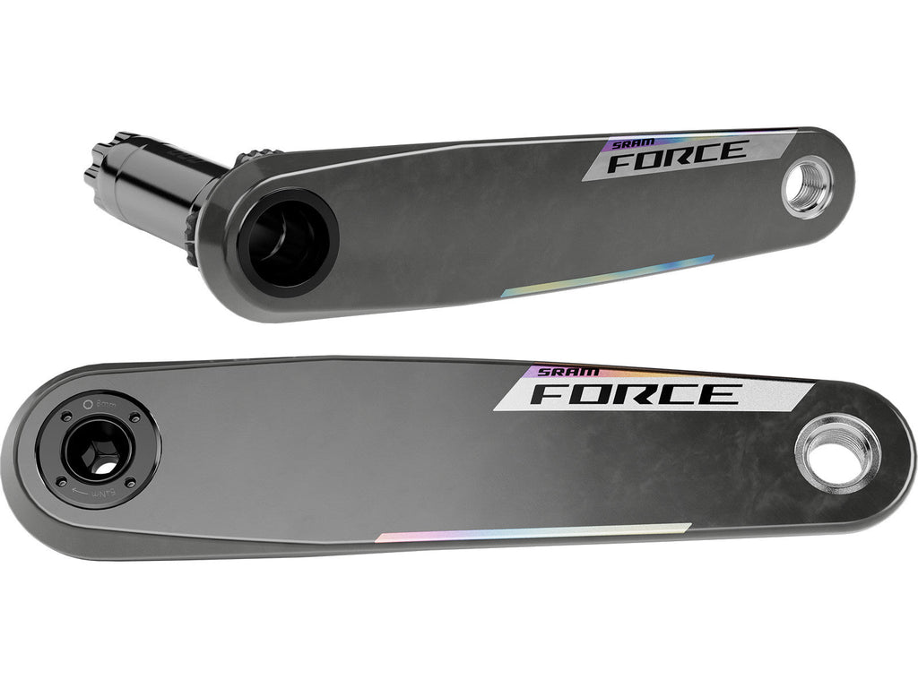 SRAM Force E1 DUB Road Bike Crank Arm Assembly 160mm No Chainrings - Black