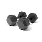 10kg Black Hex Dumbbell Pair