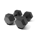 27.5kg Black Hex Dumbbell Pair