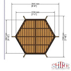 Pressure Treated Arbour - 7ft x 6ft