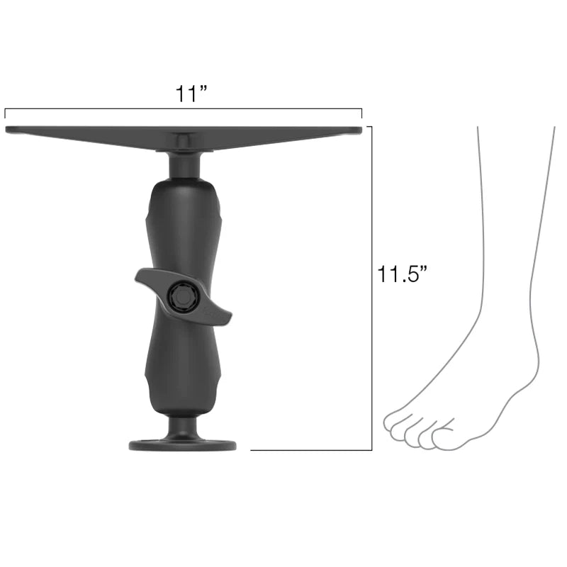 RAM Mounts Large Marine Electronics Mount - D Size Medium RAM-D-111U