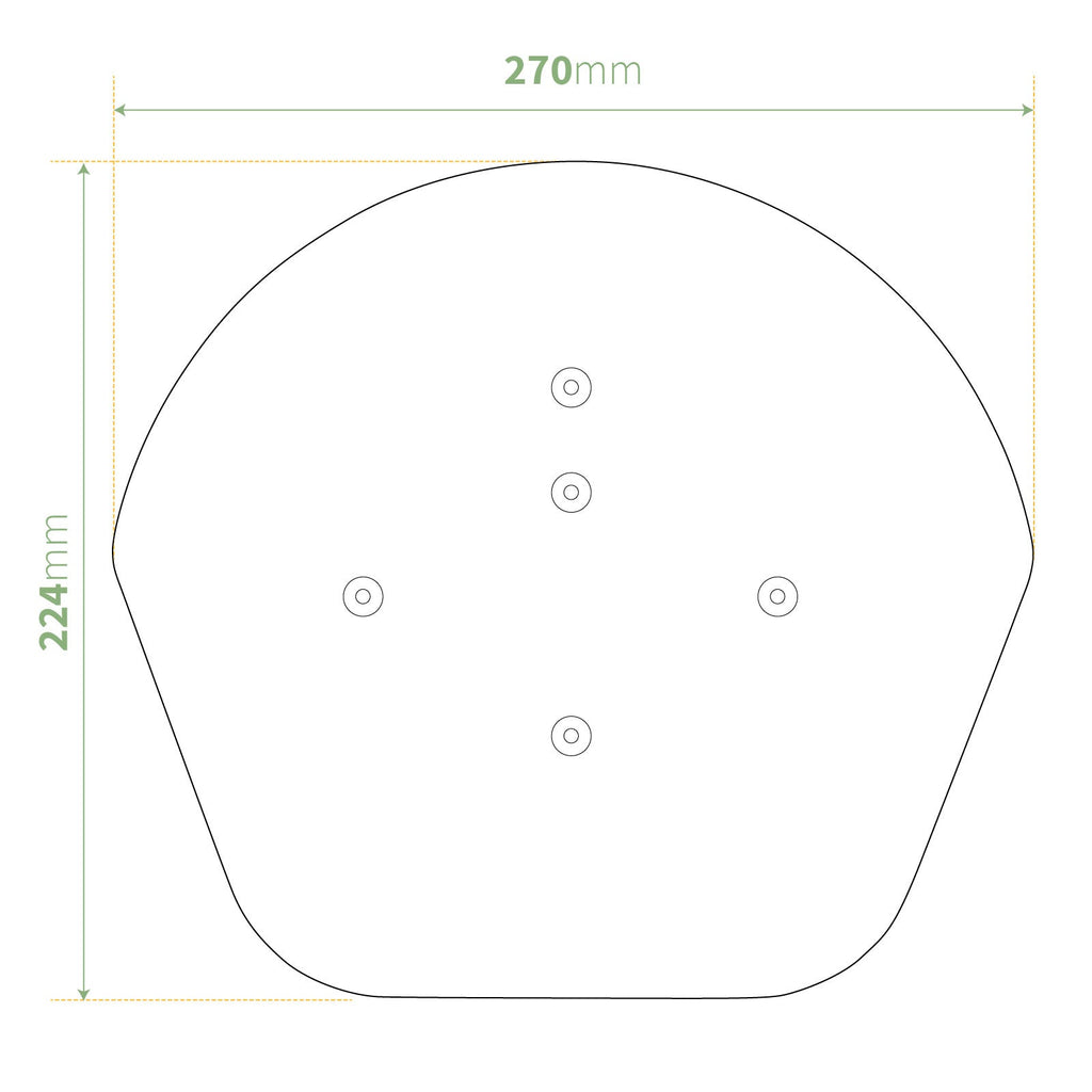 Klober Dry Verge Domed Half Round Ridge End Cap