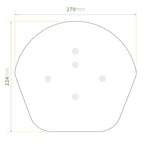 Klober Dry Verge Domed Half Round Ridge End Cap