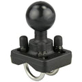 RAM Double U-Bolt Ball Base for .75" - 1" Rails RAM-235