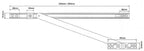 500mm Passivated Steel Door Restrictor