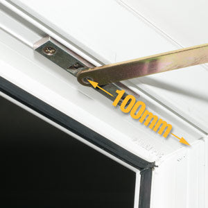500mm Passivated Steel Door Restrictor
