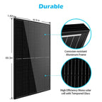 SunGoldPower 370W Monocrystalline Black PERC Solar Panel