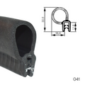 TSEC 041 - PVC Edge Trim with Offset Neoprene Bubble Seal – Flexible Self Grip Rubber Seal (Up to 6mm Panel)