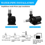 Aqua Dream 2380 GPH External & Submersible Water Pump 80W Variable Frequency with External Controller