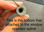 216 - Crank Handle Adapter for Clear Story Windows "Female"