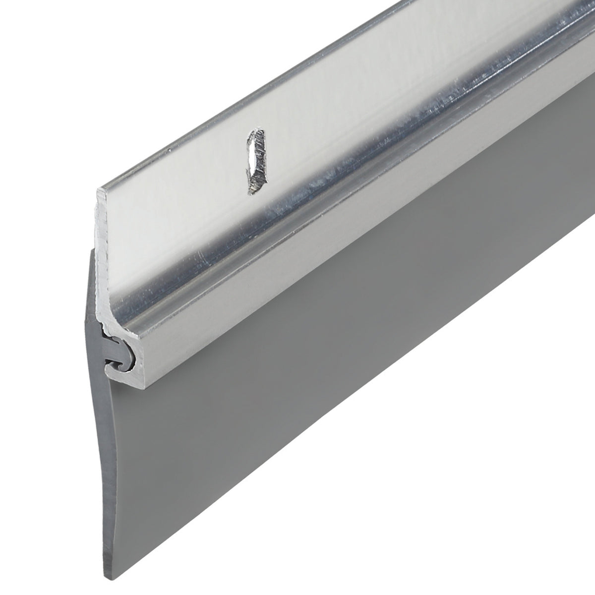 36 in. Silver Aluminum and Vinyl Economy Screw-on Door Sweep