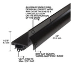 36 in. Aluminum L-Shape Screw-on Under Door Seal