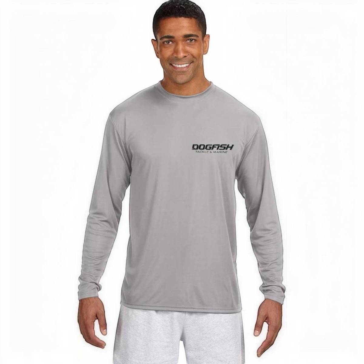 Dogfish Long Sleeve Microfiber Life Is A Beach Logo