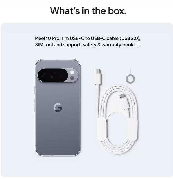 Google Pixel 10 Pro 5G 6.3'' Smartphone 128GB Unlocked SIM-Free - Moonstone