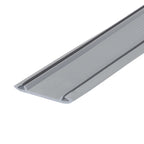 3 in. x 3/4 in. x 36 in. Silver Aluminum and Vinyl Economy Low-Profile Threshold