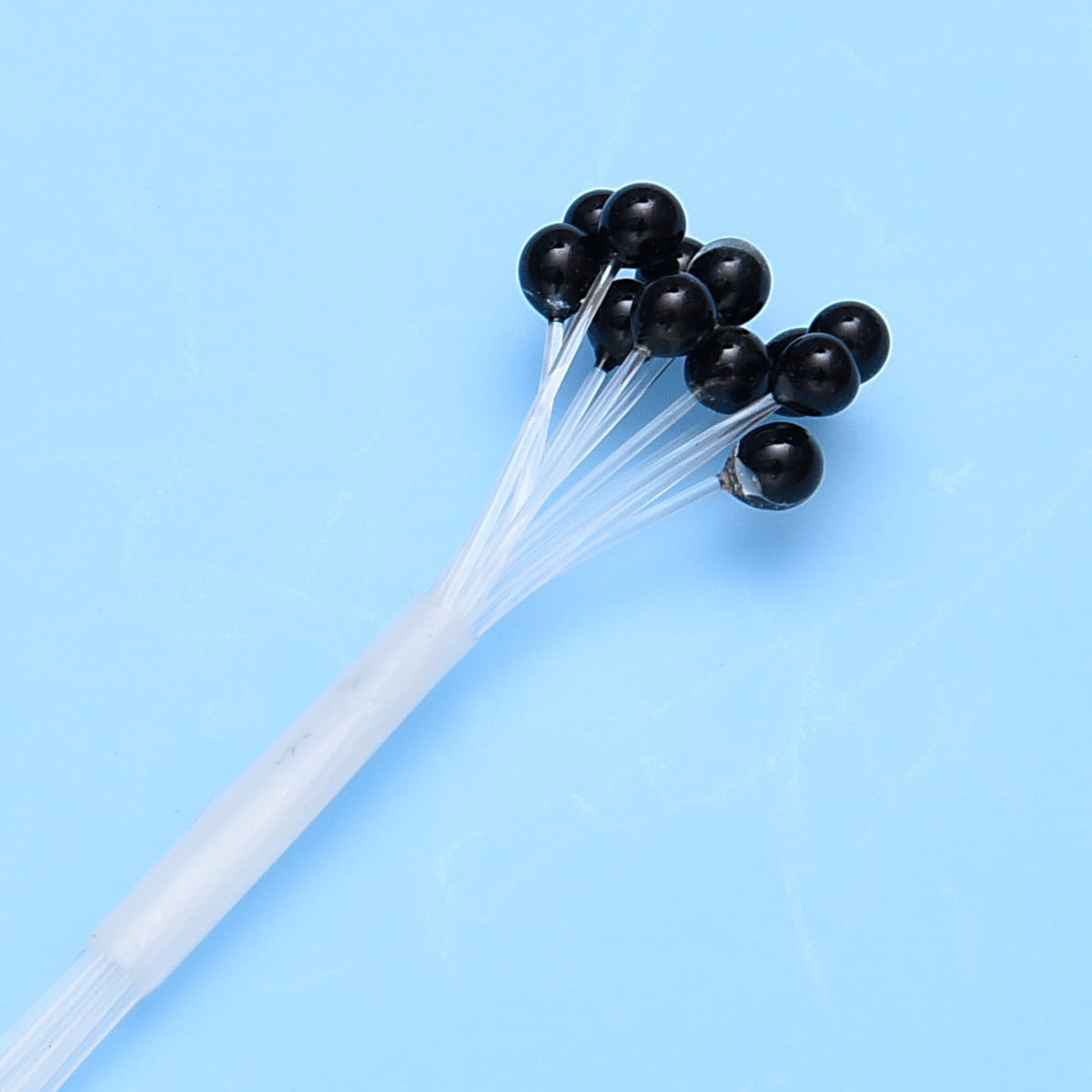 Enrico Puglisi Crab/Shrimp Eyes with multiple small black spherical components attached to clear flexible stems, designed for fishing tackle and lure customization.