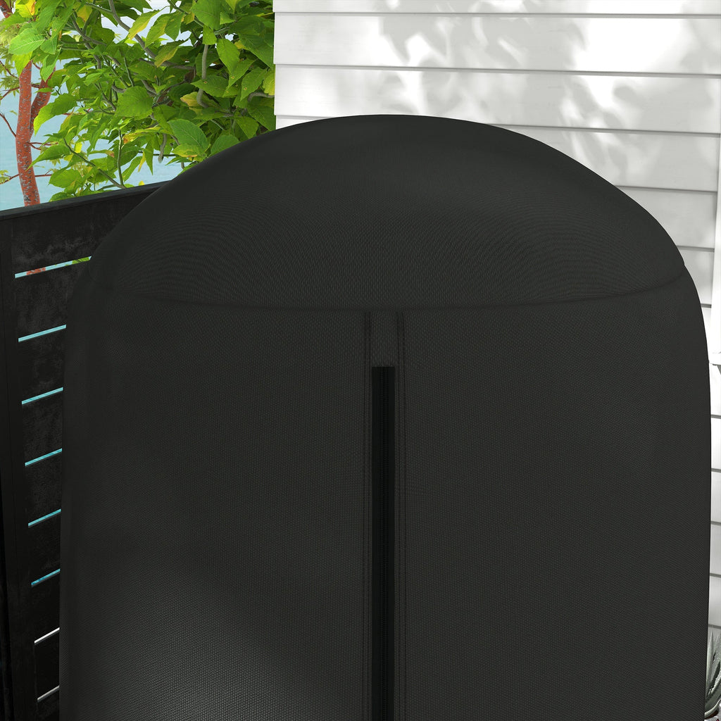 Hanging Egg Chair Cover, Outdoor Single Swing Chair Cover, Waterproof Anti-dust Furniture Protector with Zipper, 420D Oxford Fabric for ¦µ128 x 190H cm Stand, Black