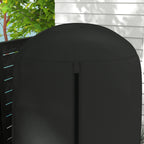 Hanging Egg Chair Cover, Outdoor Single Swing Chair Cover, Waterproof Anti-dust Furniture Protector with Zipper, 420D Oxford Fabric for ¦µ128 x 190H cm Stand, Black