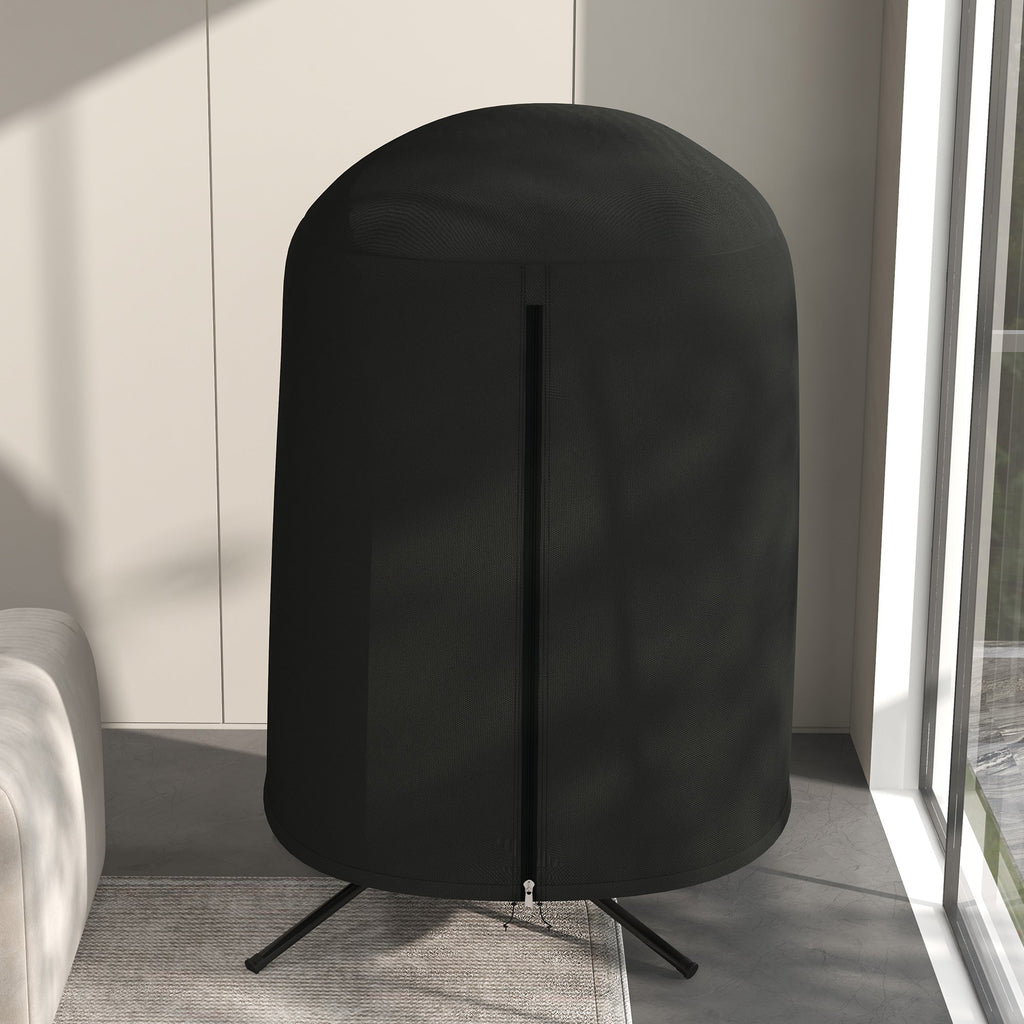 Hanging Egg Chair Cover, Outdoor Single Swing Chair Cover, Waterproof Anti-dust Furniture Protector with Zipper, 420D Oxford Fabric for ¦µ128 x 190H cm Stand, Black