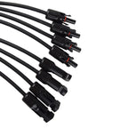 4 to 1 Solar Branch Connectors MMMMF+FFFFM Pair