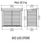 Large Heavy Duty Log Store