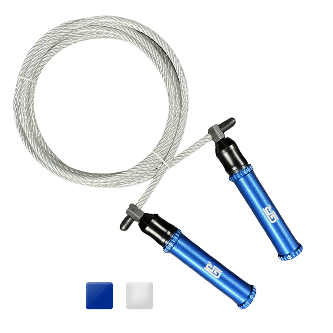 HAR-1 Heavy Aluminum Jump Rope - Silver (RopeHVY2-SILVER)