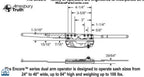 101 Amesbury Truth Maxim DLX Casement Dual Arm Sill Mount Operator