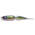 Raid Double Header (JDM) double swimbait fishing lure with lifelike green and purple bass colors and rotating blades for freshwater fishing tackle