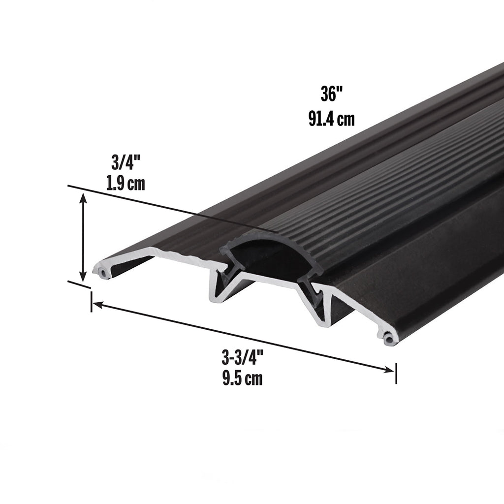 Aluminum and Vinyl Heavy-Duty Low-Profile Threshold