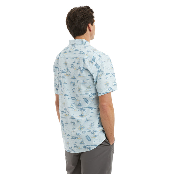 Pelagic Knockdown Woven Button Up Shirt