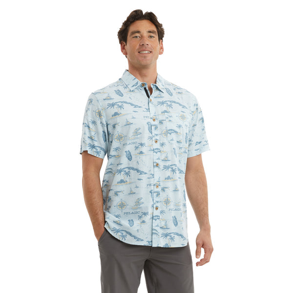 Pelagic Knockdown Woven Button Up Shirt