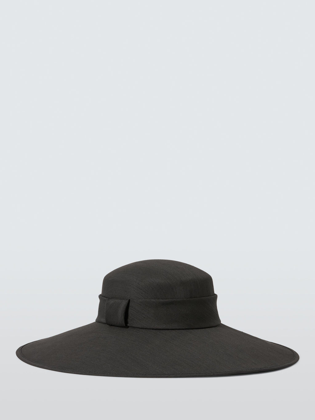 John Lewis Audrey Plain Wide Brim Abaca Band Women's Occasion Hat - Black