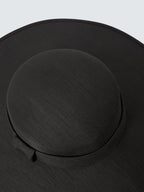 John Lewis Audrey Plain Wide Brim Abaca Band Women's Occasion Hat - Black