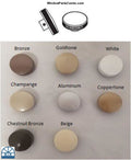 Casement awning hand knob bronze goldtone white champagne aluminum coppertone chestnut bronze beige