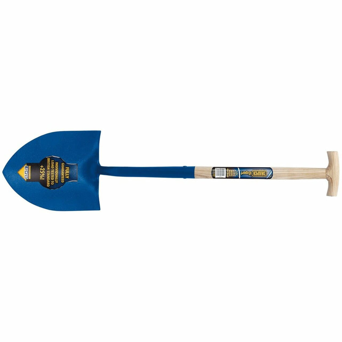 Draper Solid Forged Round Mouth Shovel - T Handle with Ash Shaft