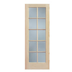 10 Lite Clear Pine Interior French Door
