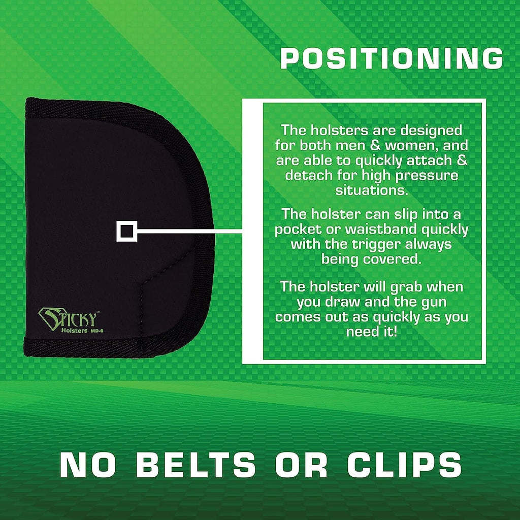 Sticky Holsters Holster - MD6 Suitable for Rhino / 327 Revolvers or similar