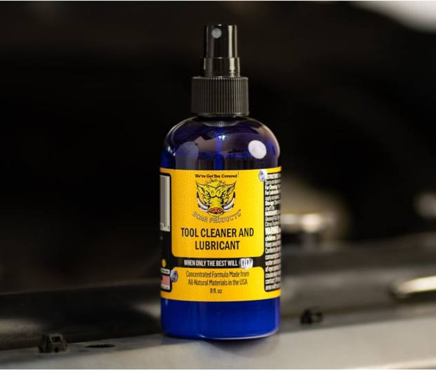 Boar Products Tool Cleaner and Lubricant, 8oz Spray Bottle