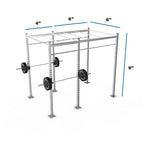 Galvanized Freestanding Expandable 9' Height Pull-Up Rig with Monkey Bar Option