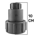 IBC 2” S60X6 - 1/2" BSPF Extender Adaptor with ½” BSP Brass Quick Connect Bib Tap