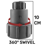 IBC 2” S60X6 – 3/4" BSPF Extender Adaptor with Geka Type Fitting