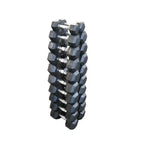 Muscle Motion Rubber Hex Dumbbells  Package - 10 Pairs - 10kg to 40kg