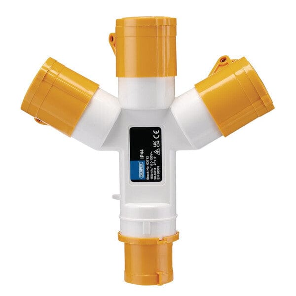 Draper 110V 3-Way Splitter x 16A