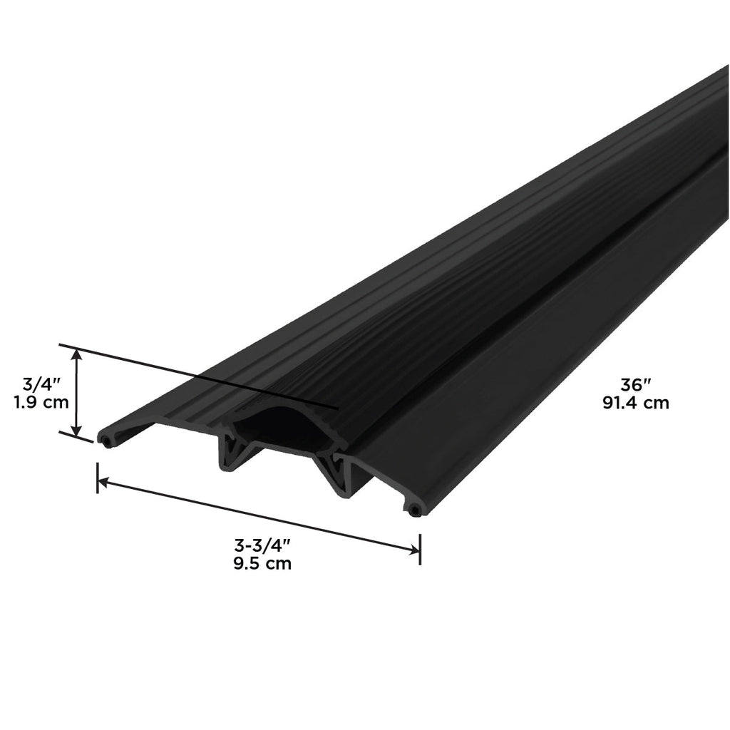 Aluminum and Vinyl Heavy-Duty Low-Profile Threshold