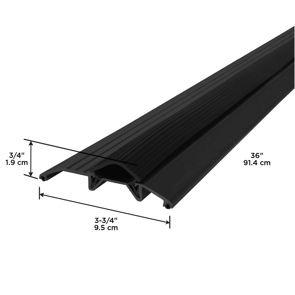 Aluminum and Vinyl Heavy-Duty Low-Profile Threshold