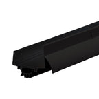 36 in. Black Aluminum U-Shape Screw-on Under Door Seal