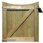 Concave Featherboard Gate (Right Hand Hanging) Complete with Fittings