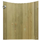 Concave Featherboard Gate (Right Hand Hanging) Complete with Fittings - Jacksons Fencing