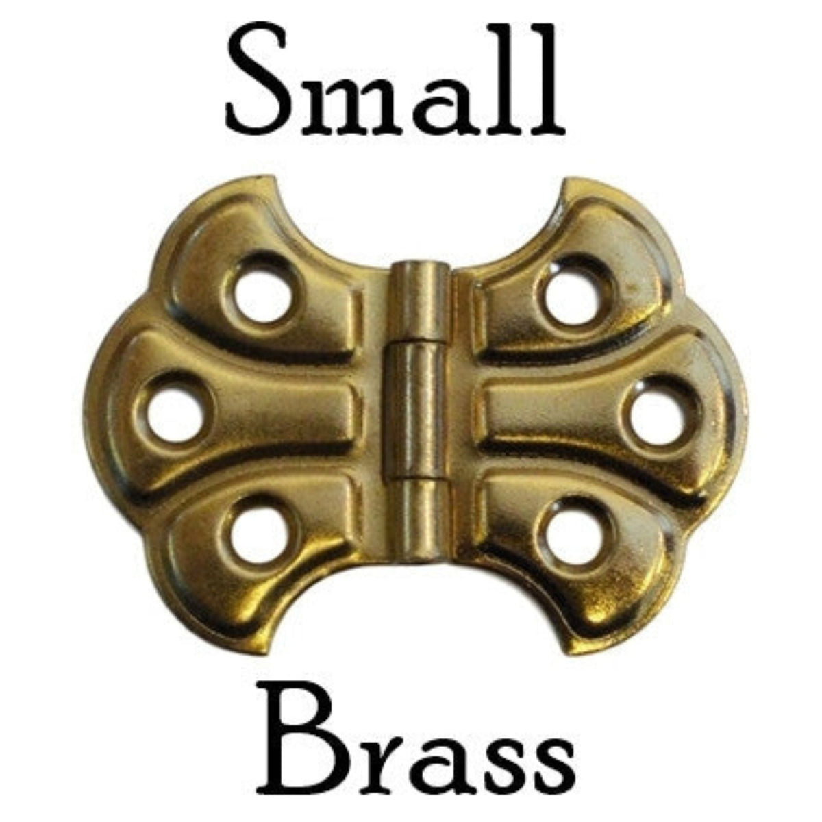 Historical Embossed Butterfly Cabinet Hinge.  size small. color brass