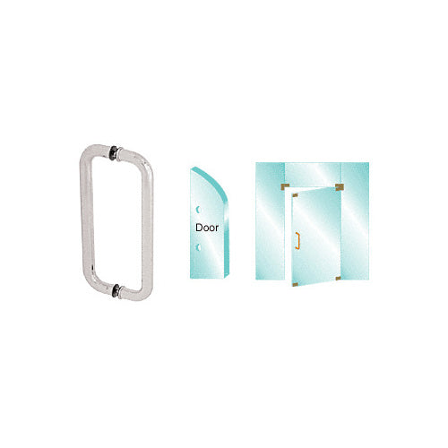 CRL Stainless 12" Glass Mounted Standard Pull Handle